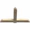 Ekena Millwork Eugene Rough Sawn Timber Gable Bracket, Douglas Fir, 60"W x 38"H x 4"D x 6"F, 15/12 Pitch GBW060X38X0406EUG00RDF - alternate 3